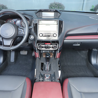 Suede Cloth Center Console Gear Shift Trim Cover For Subaru Forester SK 19-24 US 9