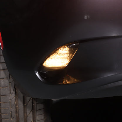 Smoked Black Rear Bumper Fog Light Lamp Trim Cover For Mazda MX-5 Miata 2016-23 7