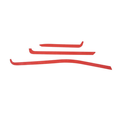 Red Soft Carbon Fiber Interior Decor Trim Kit Cover Set For Corvette C8 20-25 152
