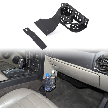Black Aluminum Passenger Side Seat Cup Holder Bracket For Hummer H2 2003-2009 3