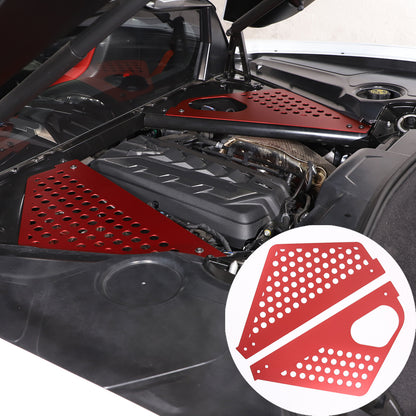 Aluminum Alloy Exterior Hood Engine License Plate Trim For Corvette C8 2020+ US - Variants 16-20 61