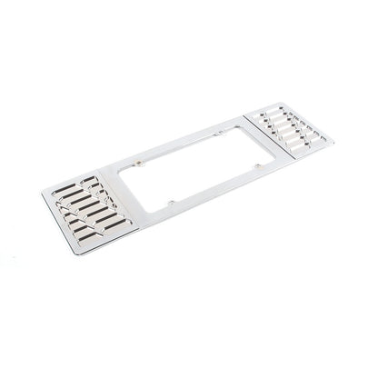 Silver Aluminum alloy Rear License Plate Frame Trim For Corvette C6 2005-13 16