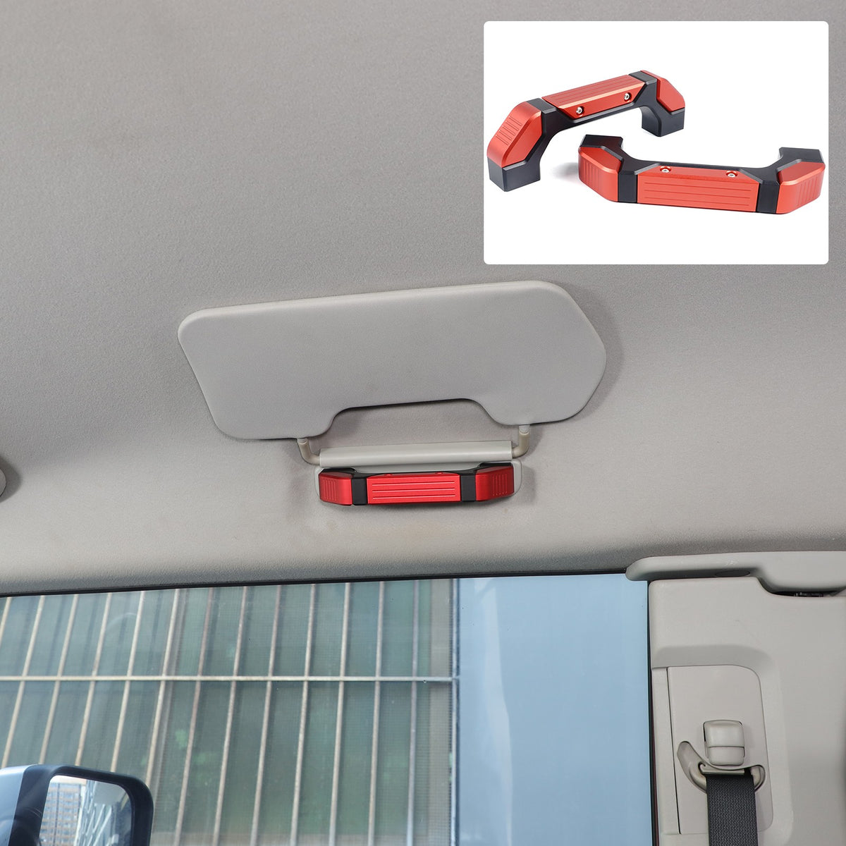Replacement Mecha Black Red Alloy Roof Handle For Toyota FJ Cruiser 2007-21 US 12