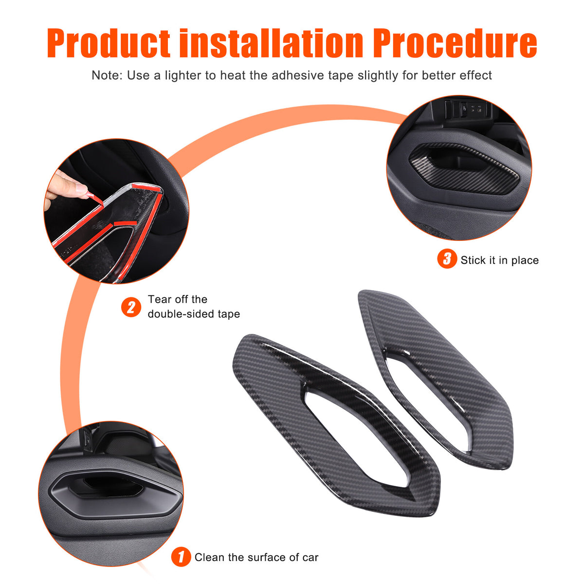 Carbon Fiber ABS Center Console Side Armrest Trim For Nissan Frontier 2022+ 3