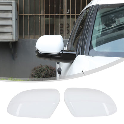 White ABS Exterior Rearview Mirror Cover Trim For Toyota Tundra/Sequoia 2022+ US 23