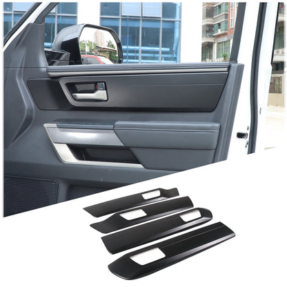 Matte Black Inner Interior Door Handle Panel Trim Cover For Toyota Tundra 2022+ 5
