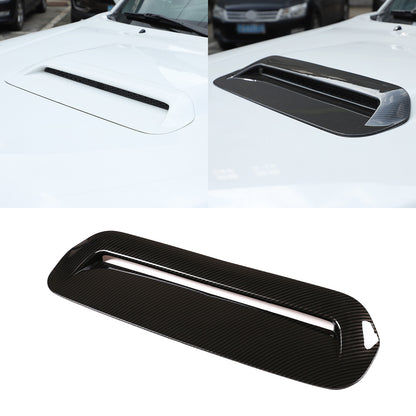 Carbon fiber engine hood air outlet vent cover trim for Toyota Tacoma 13-15 11