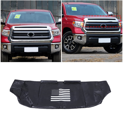 PU Leather Car Bonnet Hood Bra Wind & Bug Deflectors For Toyota Tundra 2007-21 12