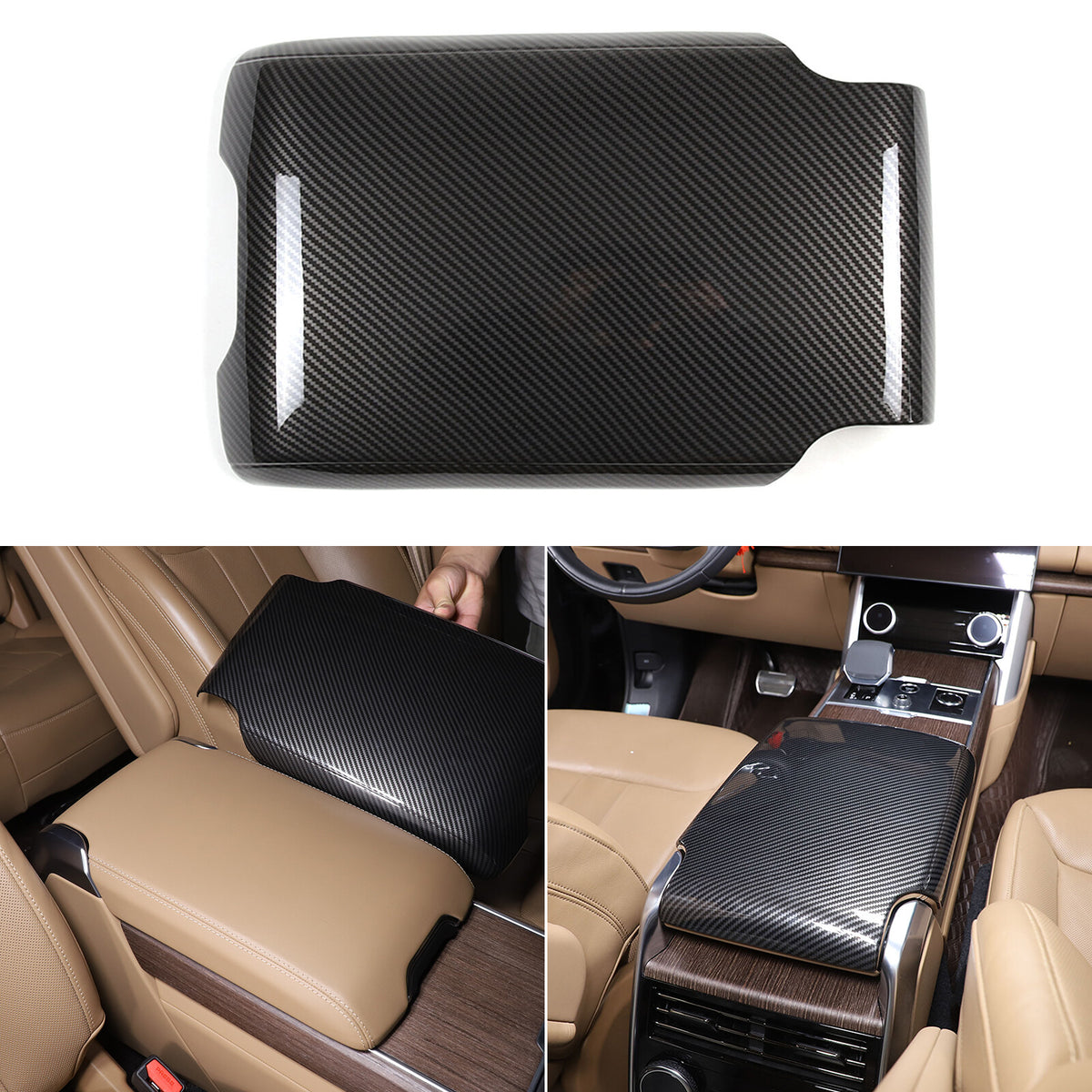 Carbon Center Console Trim Interior Cover Set For Range Rover Sport/Vogue 23-24 2
