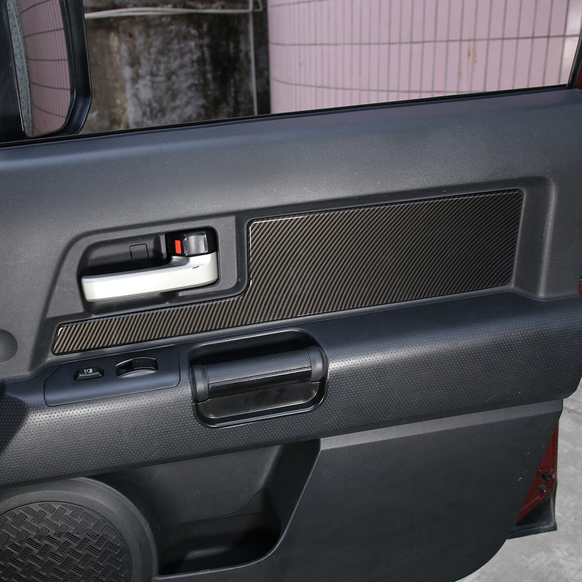 ABS Carbon Fiber Door panel strip cover trim For Toyota FJ Cruiser 2007-2021 US 4