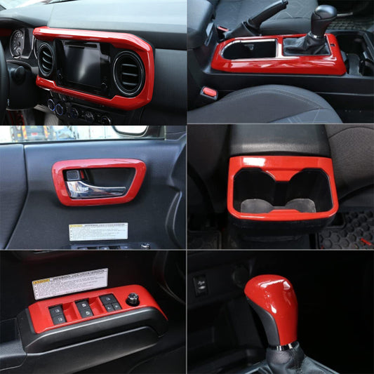 14X For Toyota Tacoma ABS Red Car Central Control Interior Accessories 2016-2020 1