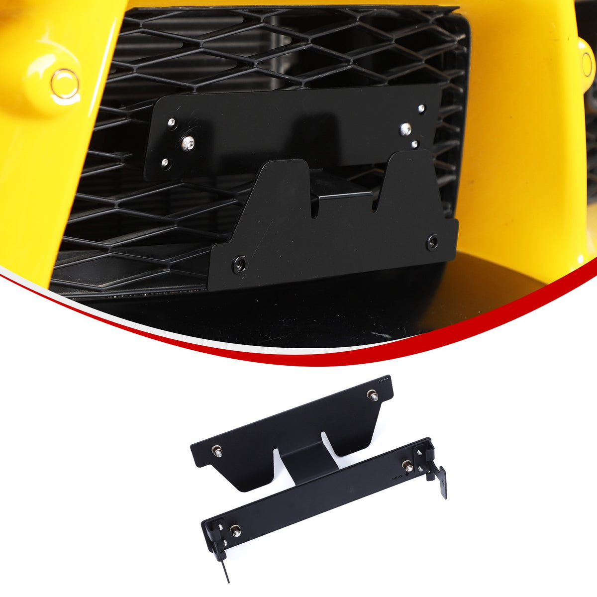 Carbon Steel Front Grille License Plate Bracket For Toyota Supra A90 2019+ US 19