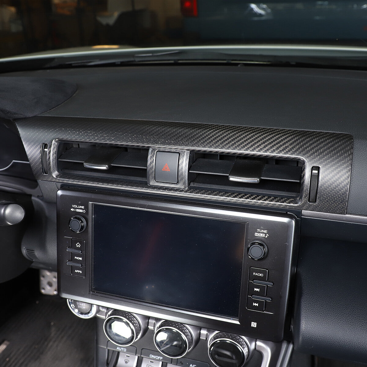 Matte Real Carbon Fiber Interior Center Trim Set For GR86/Subaru BRZ 2022+ 118