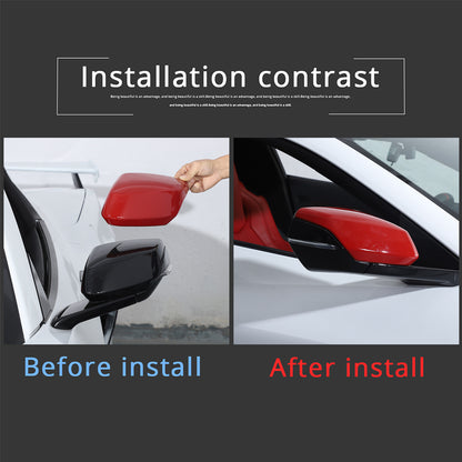Red Full Interior Set Dash Panel Decor Cover Trim Kit For Corvette C8 2020-25 - Variants 16-20 60