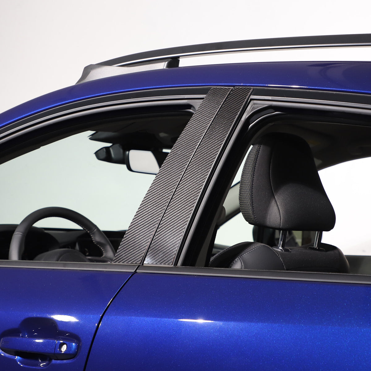 Real Carbon Fiber B-Pillar Panel Decal Trim For Subaru Crosstrek GU 2024+ 24