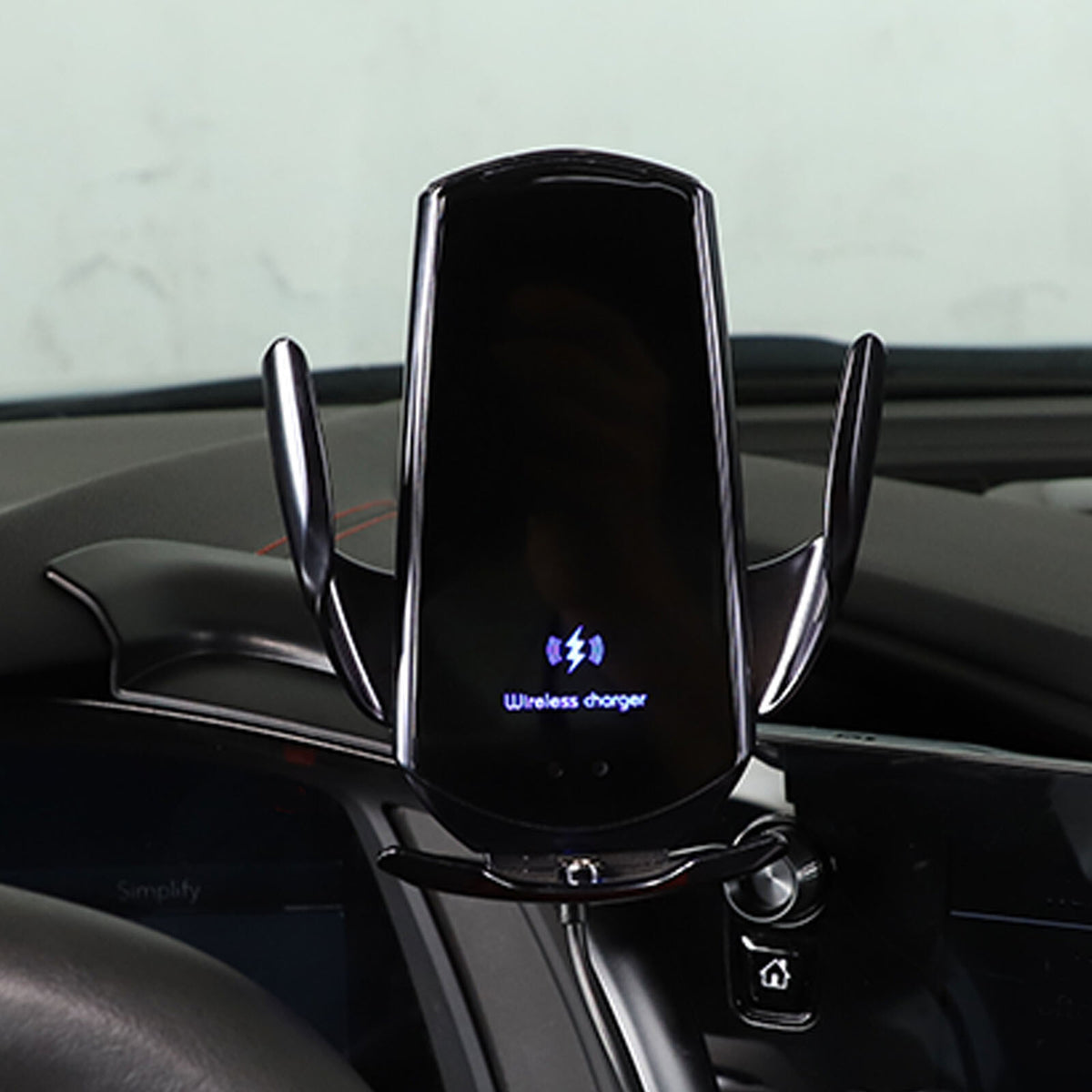 Wireless Charger Navigation Car Phone Holder Stand for C8 Corvette Z06 Z51 20-25 8