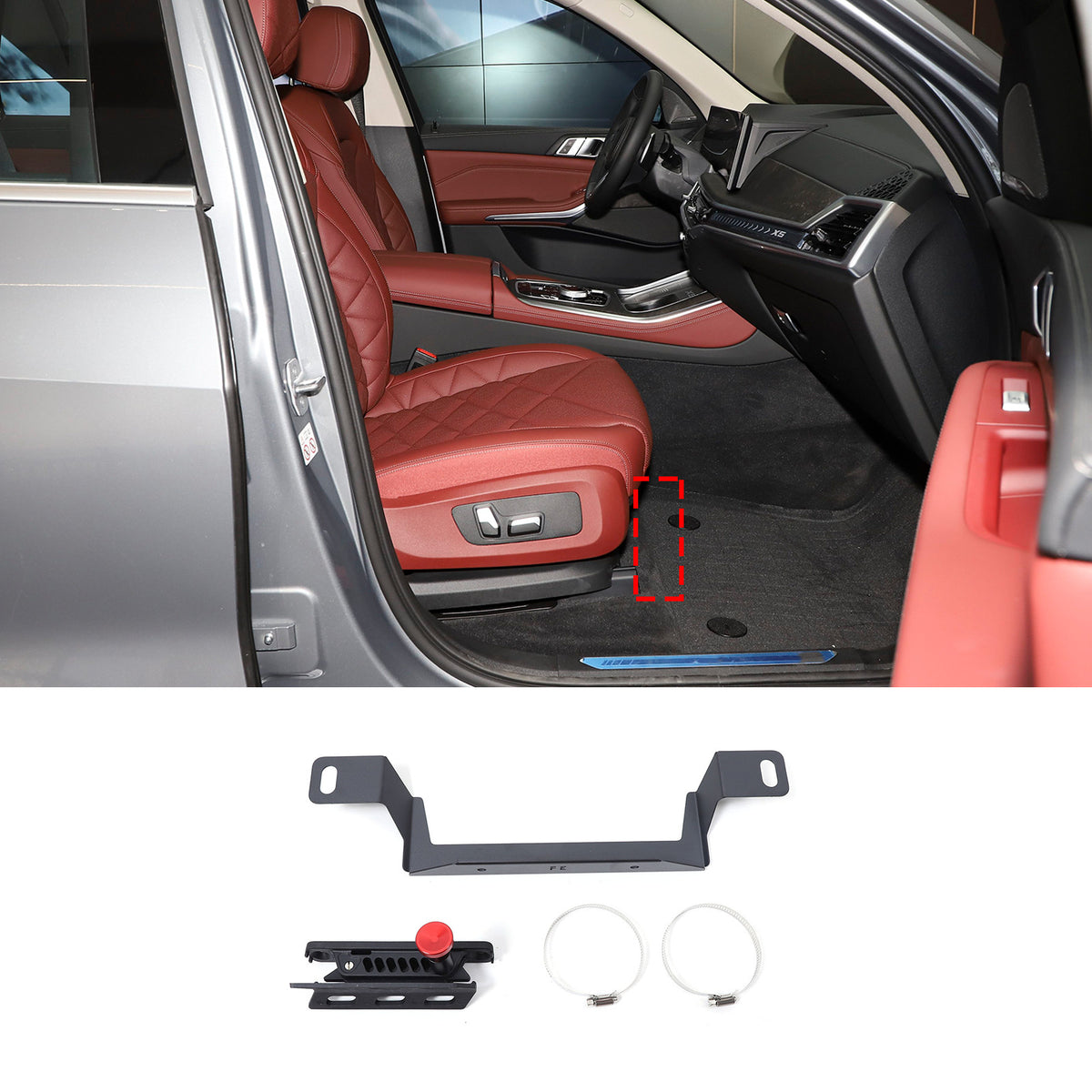 Car Seat Fire Extinguisher Holder Bracket For BMW X5 G05 X6 G06 X7 G07 19+ US 1