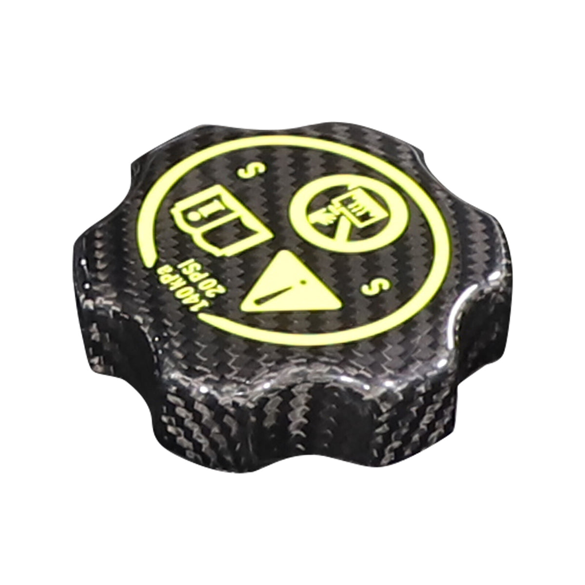 Real Carbon fiber Engine Oil Cap Radiator water tank Cover For Corvette C7 14-19 9