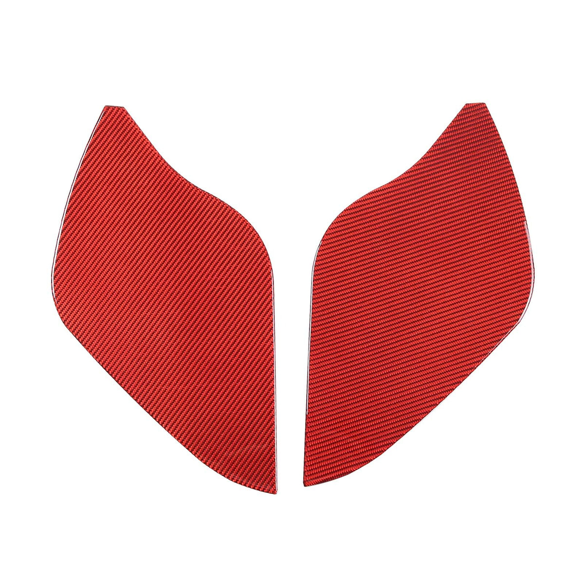 Red Carbon Fiber Door Pad cushion Panel Cover Sticker For Corvette C6 2005-13 US 12