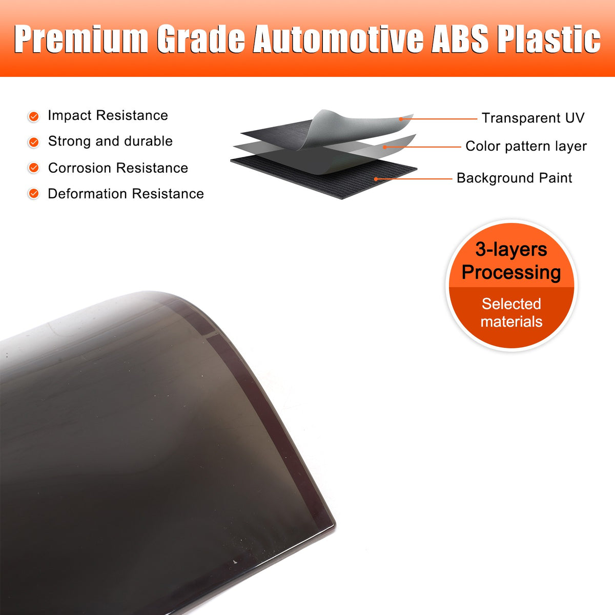 Smoked Black Rear Tail Light Guard Cover Trim Bezel For Toyota Hilux 2005-11 US 3
