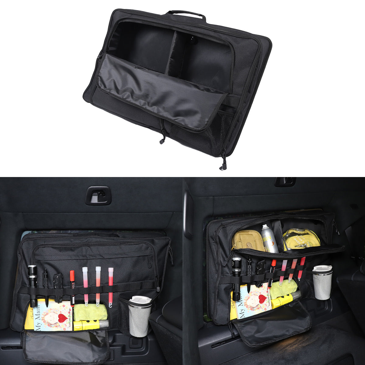 Car Trunk Left Side Window Storage Bag For Mercedes Benz G-Class 2019-23 1