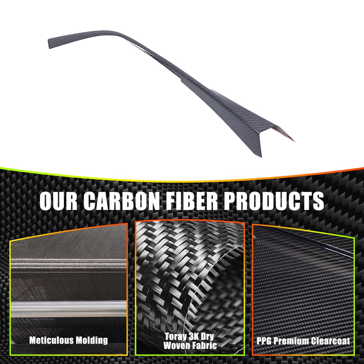 Real Carbon Fiber Gear Shift Side Trim L Strip For BMW 2 Series F22 F23 2014-19 11