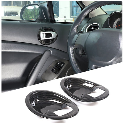 6pcs Carbon fiber ABS Interior Center Trim Cover For Mitsubishi ECLIPSE 2006-11 3