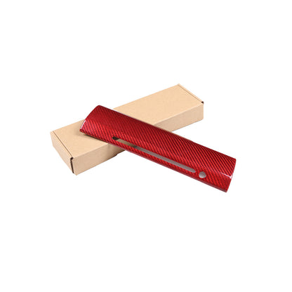 Red Carbon Interior CD Panel Decor Cover Trim Fit for Maserati Glibli 2014-15 7