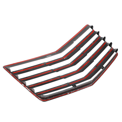 Real Carbon Fibe Front Bumper Hood Vent Louver Cover Kit For Corvette C7 2014-19 5