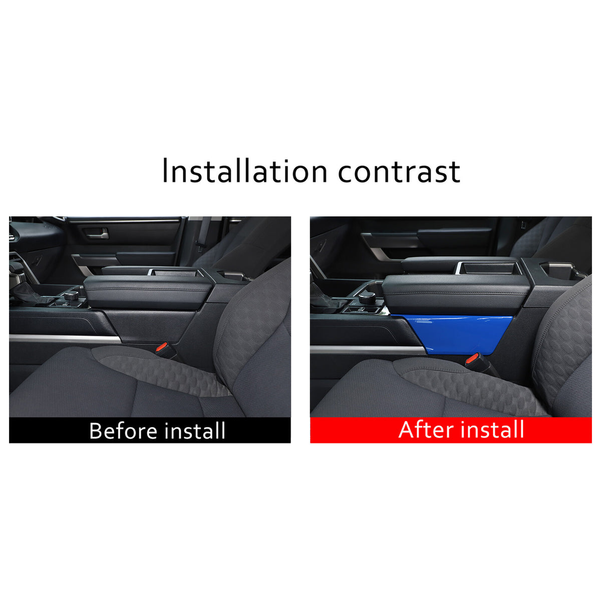ABS Blue Car Center Panel Trim Interior Accessories For Toyota Tundra 2022-2026 - Variants 11-14 25