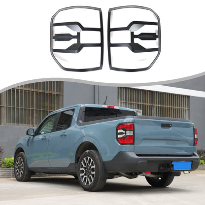 Matte Black Rear Taillight Trim Cover Bezel For Ford Maverick 2022-2024 US 9