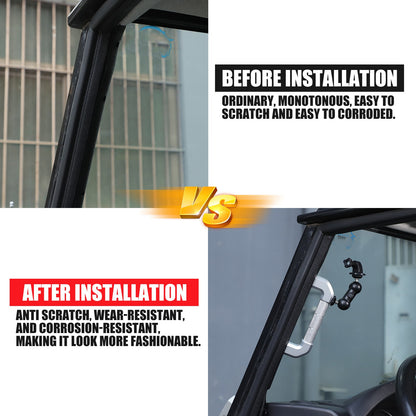 Silver Aluminum A-Pillar Handle W Cam Mount For LR Defender L316 2004-2018 24