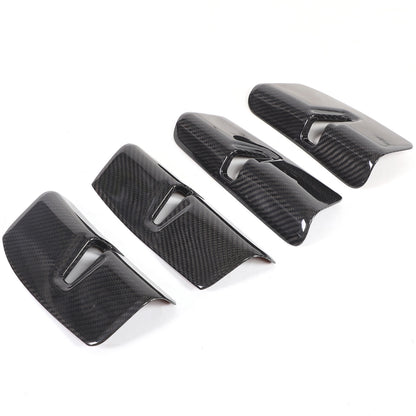 Real Carbon Fiber Interior Door Lock Trim Cover For Porsche Panamera 17-23 12