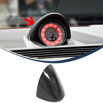 Real Carbon Fiber Center Dashboard Clock Trim For Porsche Panamera 971 17-23 US 2