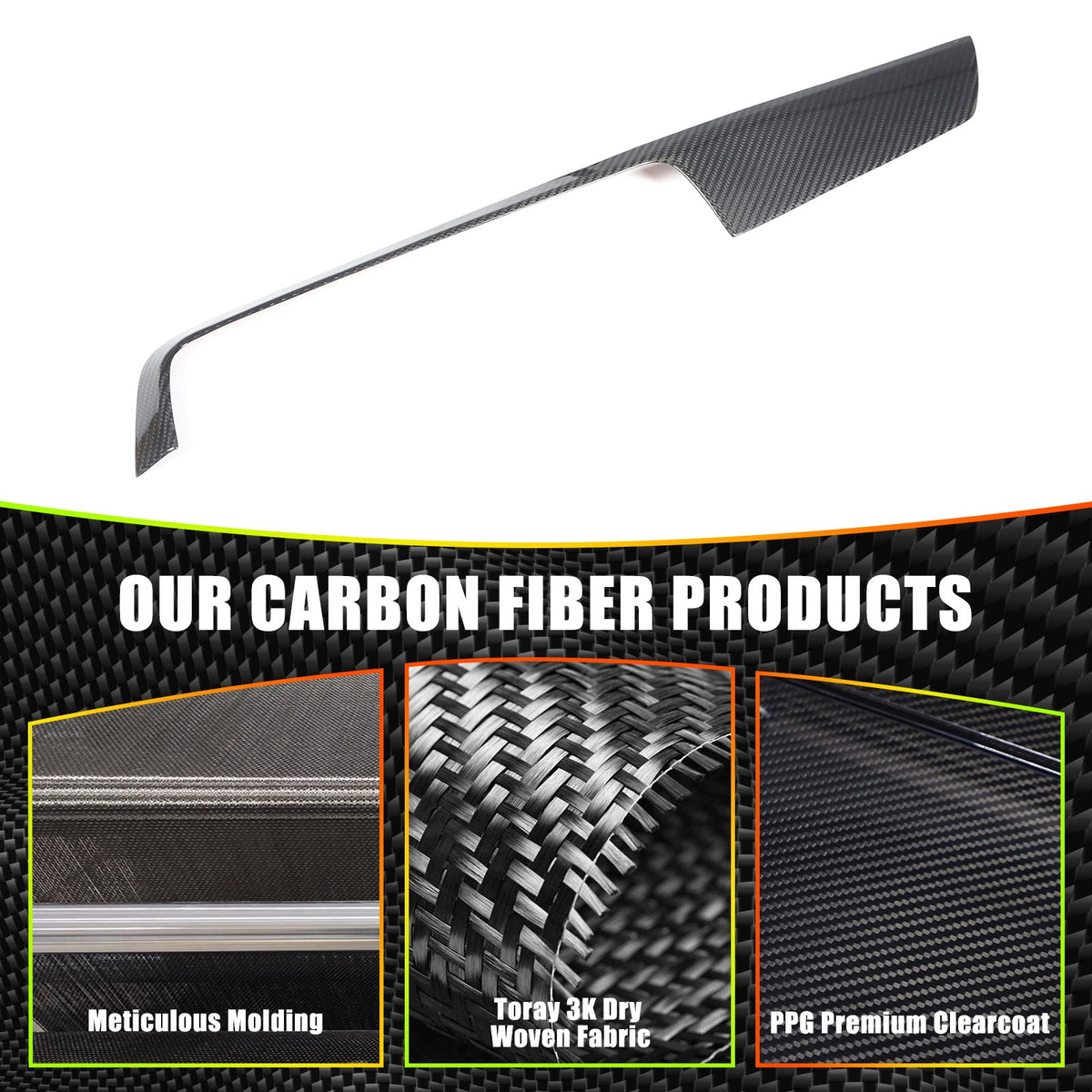 Real Carbon Fiber Dashboard Panel Trim For BMW 1 2 Series F20/F21/F22/F23 17-19 7