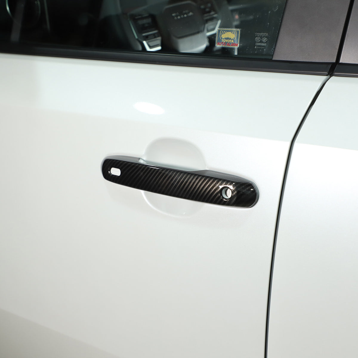 Carbon fiber ABS Door Handle & Mirror Trim For Toyota Land Cruiser LC250 24+ US 20