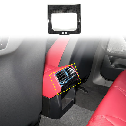 Real Carbon Fiber Interior Rear Air Vent Cover Trim For BMW 5 Series G60 i5 24+ 1