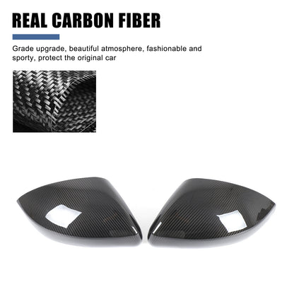 Real Carbon Fiber Outer Rearview Mirror Trim for LR Range Rover Sport L494 14-21 6