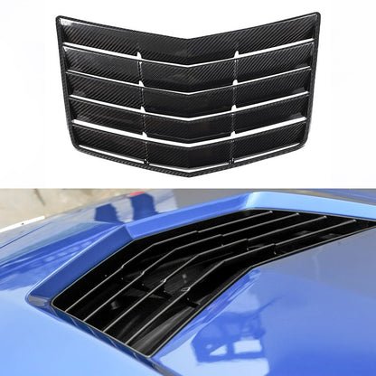 Real Carbon Fibe Front Bumper Hood Vent Louver Cover Kit For Corvette C7 2014-19 19