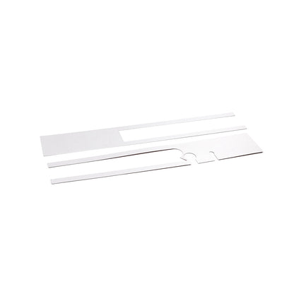 Silver Steel Rear Bumper Decorative Panel Trim Cover For Hummer H2 2003-2009 6