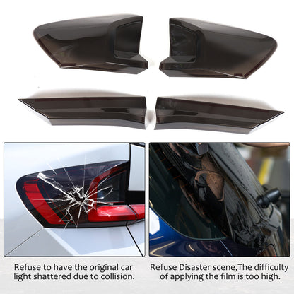 Smoked Black Rear Tail Light Guard Decor Cover Trim For BMW X1 iX1 U11 2023+ 21