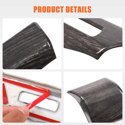 Black Wood Grain ABS Glove Box Upper Trim For Nissan Titan 2016-2023 US 12