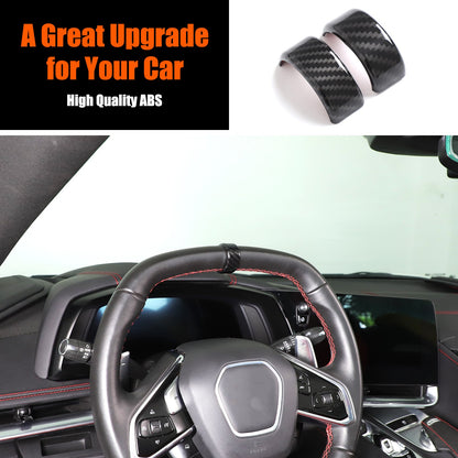 Carbon Fiber ABS Interior Decoration Cover Trim Kit For Corvette C8 2020-2025 - Styles 51-55 10