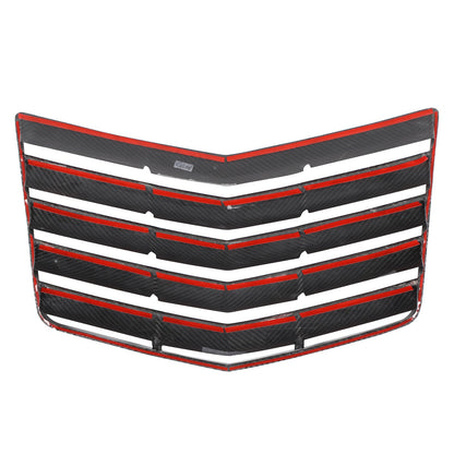 Real Carbon Fibe Front Bumper Hood Vent Louver Cover Kit For Corvette C7 2014-19 4