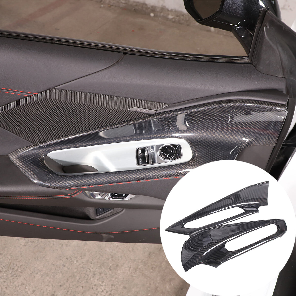 Real Dry Carbon Fiber Full Interior Center Set Trim Kit For Corvette C8 20-25 US - Styles 31-35 18