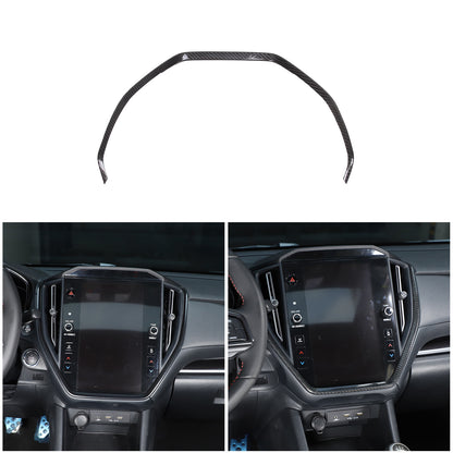 Real Carbon Fiber Center Navigation Screen Trim Cover For Subaru WRX VB 2022-24 16