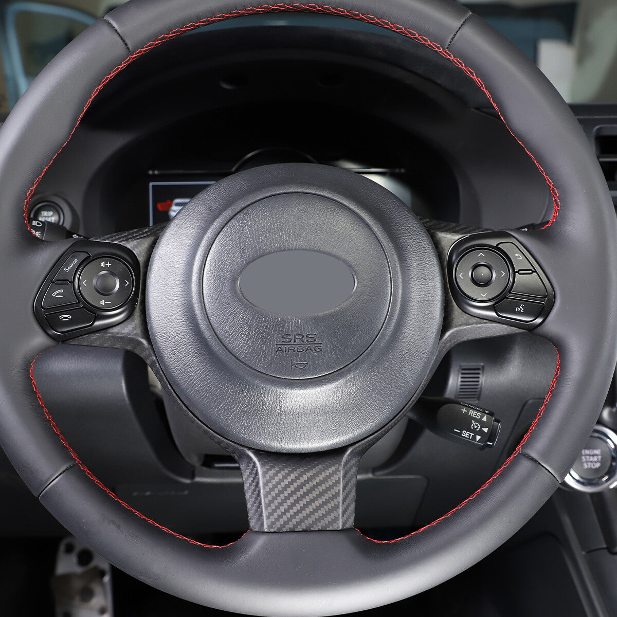 Matte Real Carbon Fiber Interior Center Trim Set For GR86/Subaru BRZ 2022+ 96