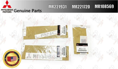 Mitsubishi Lancer Evolution EVO3 CE9A Genuine Rear Decal Emblem 3 Set JDM OEM 1