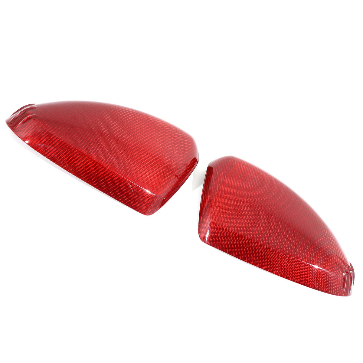 Red Real Carbon Fiber Exterior Mirror Cover Trim For Toyota 86/Subaru BRZ 2022+ 9