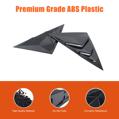 Carbon Fiber ABS Rear Quarter Window Louvers Trim For Acura Integra 2023-2024 3